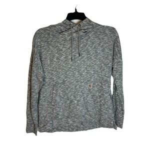Carhartt Women's Newberry Cowl Neck Hoodie Relaxed Fit Gray Size Medium 103591